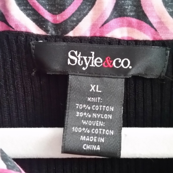 Style & Co. mock 2 piece sweater set tunic size XL - Picture 3 of 3